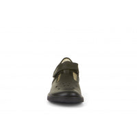 Evia T-Bar School Shoe - Black Matte Leather