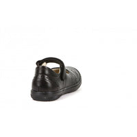 Mia Ballerina School Shoe - Black Matte Leather