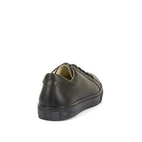 Morgan Laced School Shoe - Black Leather