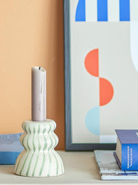 Gabon Candle Holder - Green