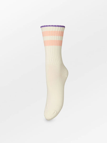 Becksöndergaard - Tenna Thick Sock - White/Pink/Purple