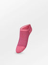 Becksöndergaard - Stripe Glitter Sneakie Sock - Hot Pink