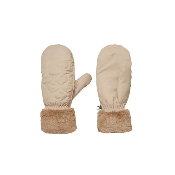 Makara Puff Mittens - Ginger Beige