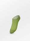 Stripe Glitter Sneakie Sock - Piquant Green