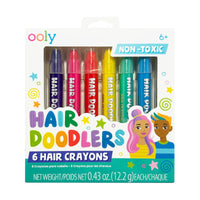 Hair Doodlers: Hair Crayons - Set of 6