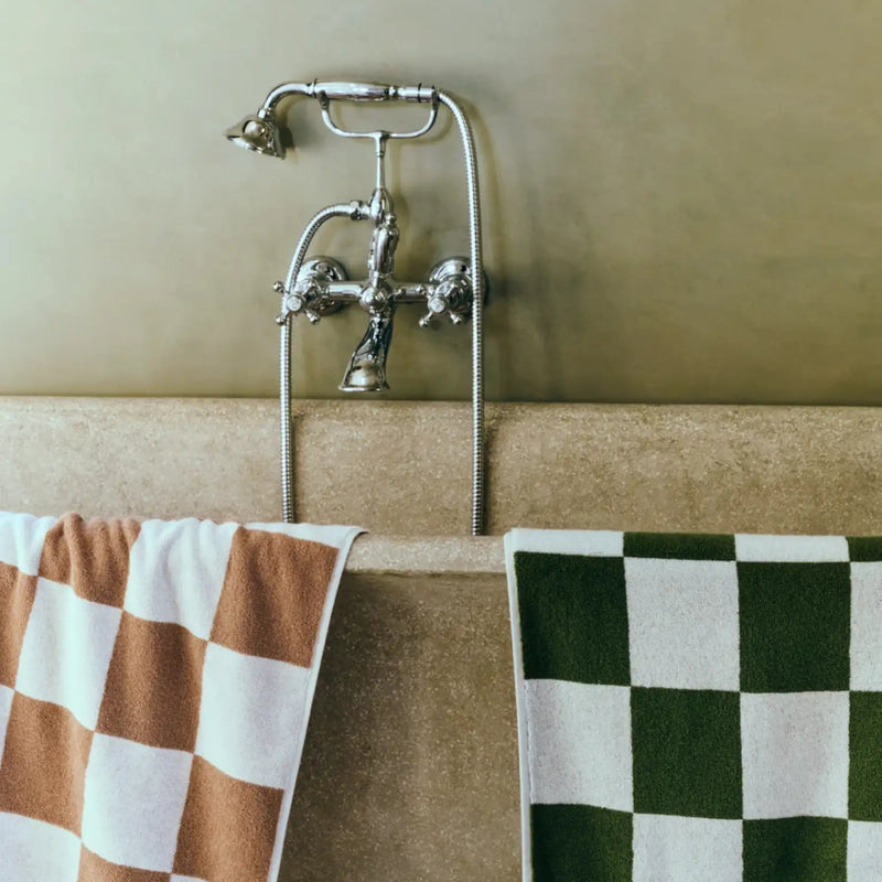 Check Bath Towel - Sky Blue