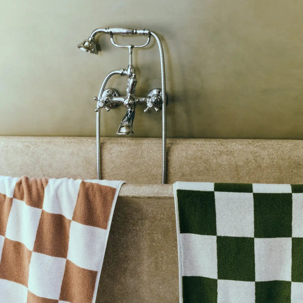 Check Bath Towel - Sky Blue