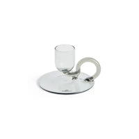 Tiny Curved Candleholder - Grey