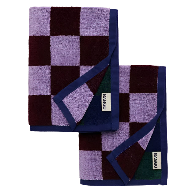 Hand Towel (Set of 2) - Jewel Checks