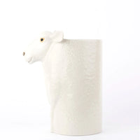 White Faced Suffolk Sheep Utensil Pot