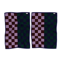 Hand Towel (Set of 2) - Jewel Checks