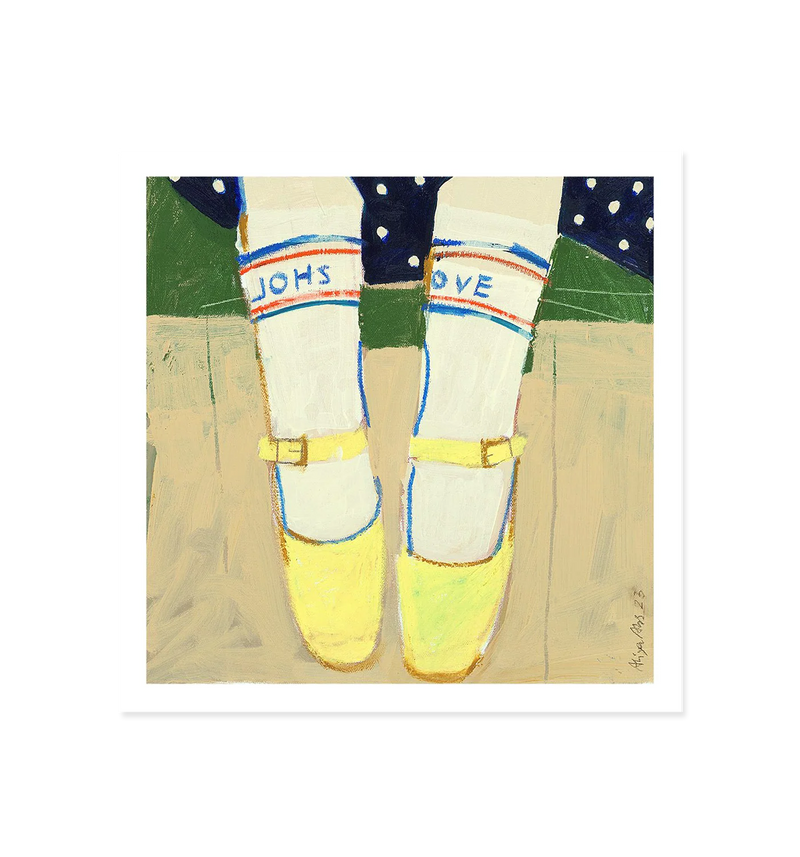 On the Jetty Art Print (50x50 cm)