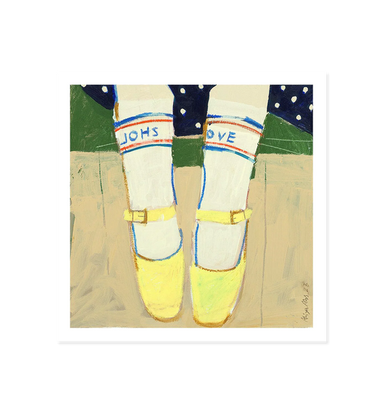 On the Jetty Art Print (50x50 cm)