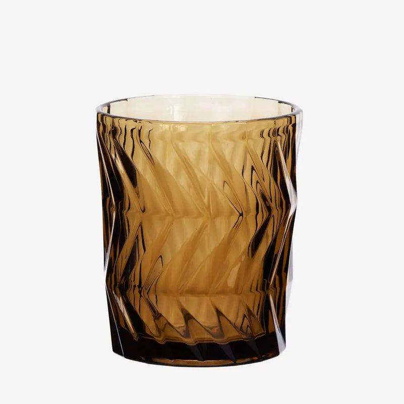 Madam Stoltz - Drinking Glass (Brown)
