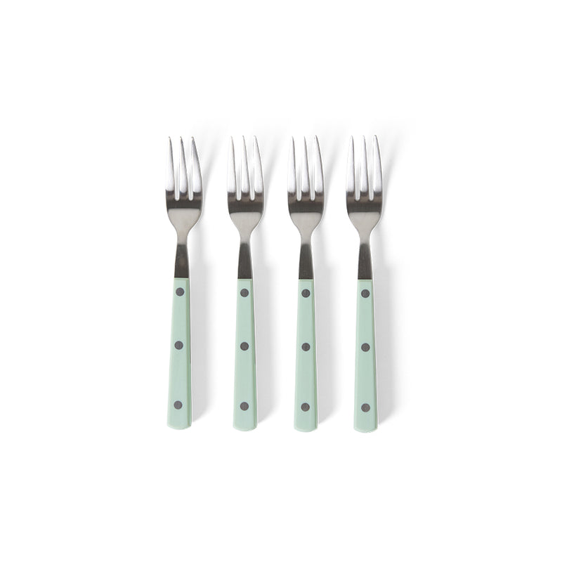 70's Cutlery: Dessert Forks - Mint (set of 4)