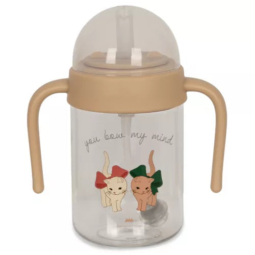 Bottle with Handle - Bow Kitty