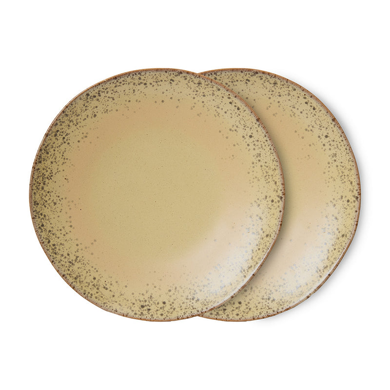 70s Ceramics Dinner Plate - Set of 2 - Grit