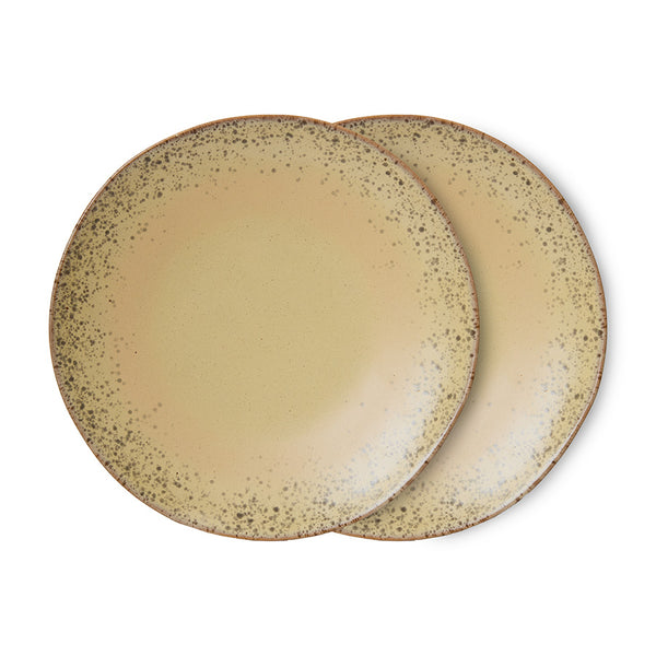 70s Ceramics Dinner Plate - Set of 2 - Grit