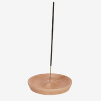 Madam Stoltz - Round Marble Incense Holder (Rose)