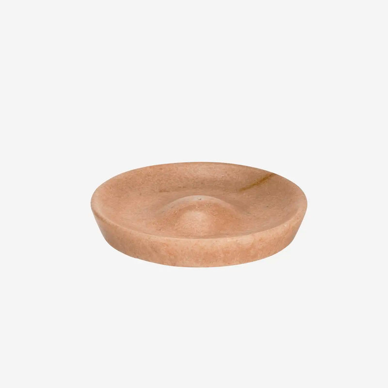 Madam Stoltz - Round Marble Incense Holder (Rose)
