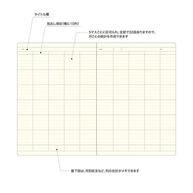 Laconic Spreadsheet Style Notebook