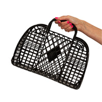 Retro Basket Jelly Bag - Large Black
