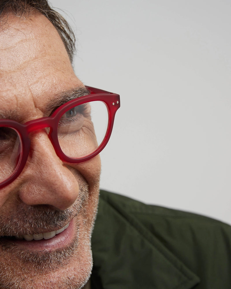#C Reading Glasses - Red Tape