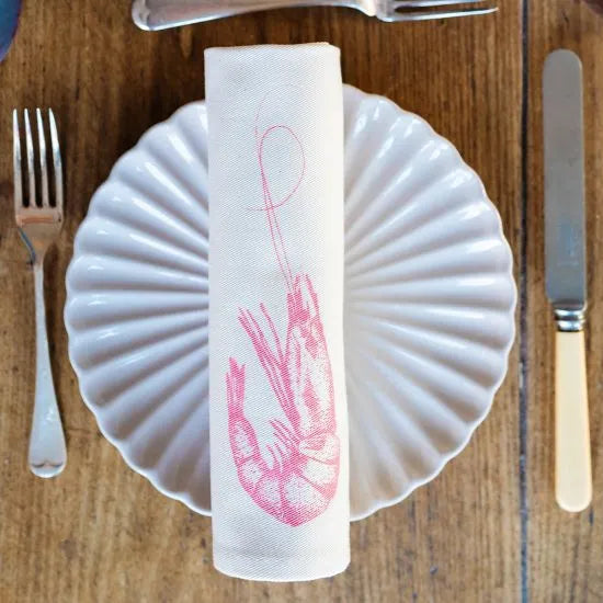 Napkin Gift Set of 6 - Prawn