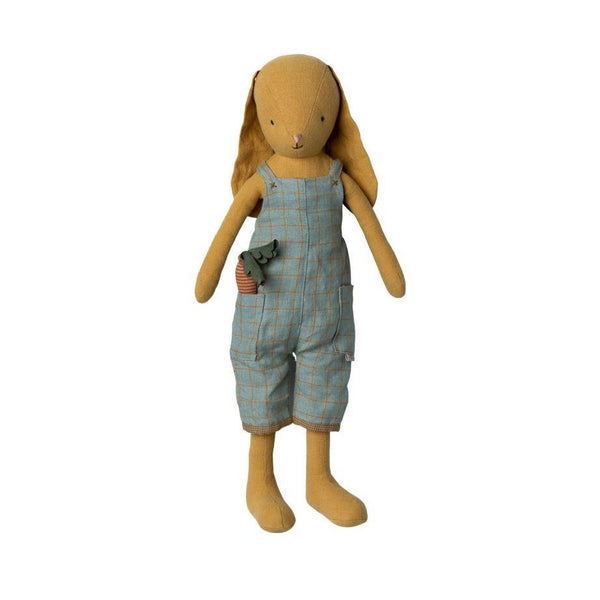 Bunny Size 3, Dusty Yellow with Overalls