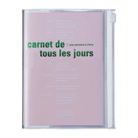 Mark's A6 Zipper Notebook DAYS - Light Pink