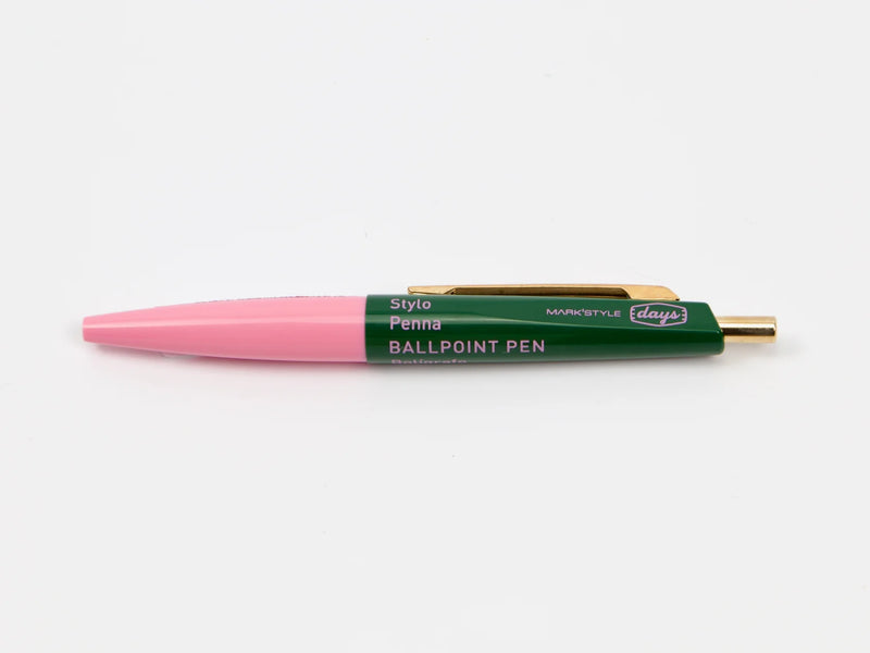 Mark's Mini Ballpoint Pen Anterique X DAYS - Pink/Green