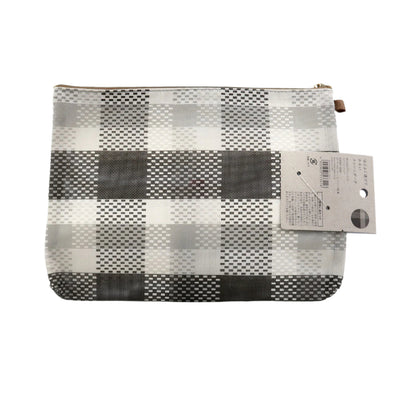 Mesh Graphics Pouch - A5 - Check Black