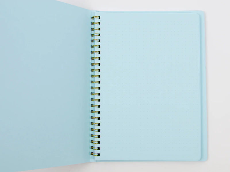 Midori Ring Notebook - A5 Colour Dot Grid - Blue
