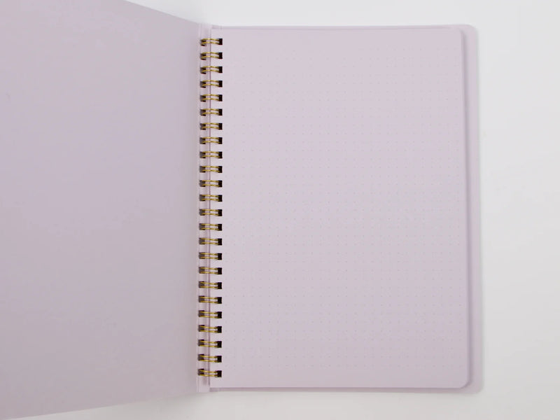 Ring Notebook - A5 Colour Dot Grid - Purple