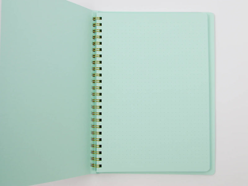 Ring Notebook - A5 Colour Dot Grid - Green