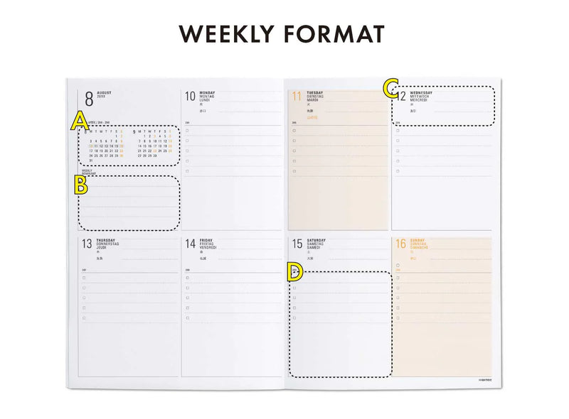 Hightide 2025 Storage Weekly + Monthly Planner (B6)