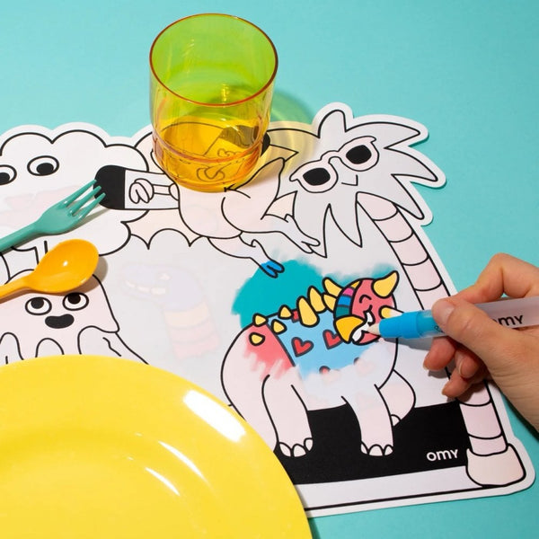 Magic Water Colouring Placemats - Dinos