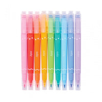 Confetti Stamp Double-ended Markers - Set of 9