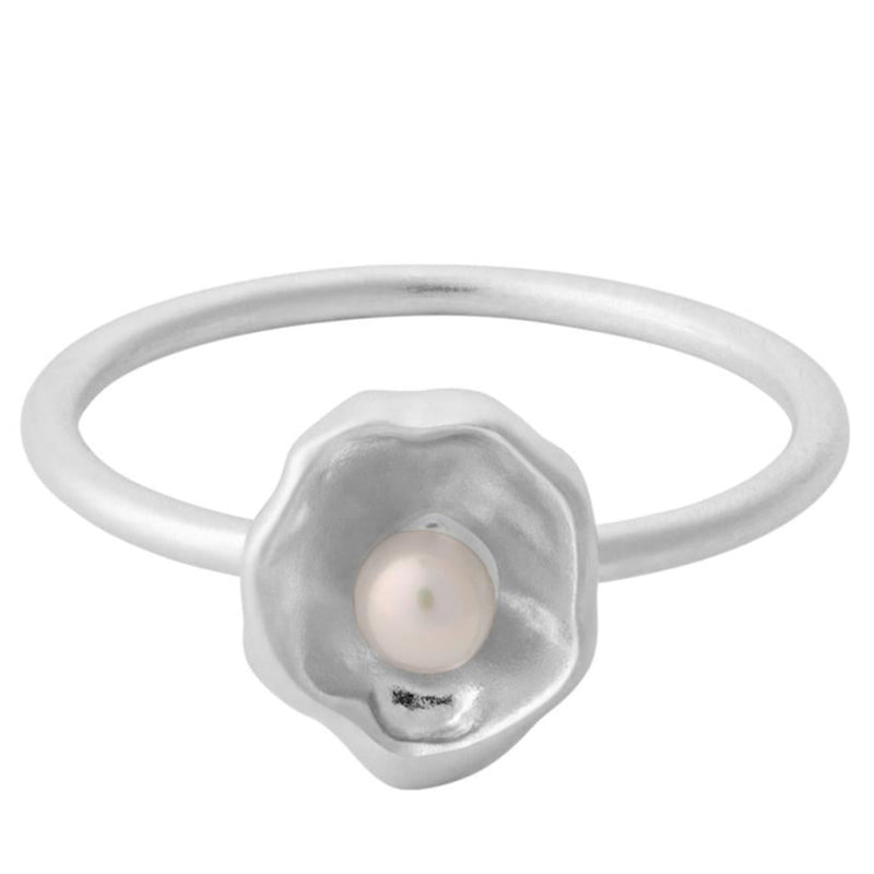 Hidden Pearl Ring - Silver
