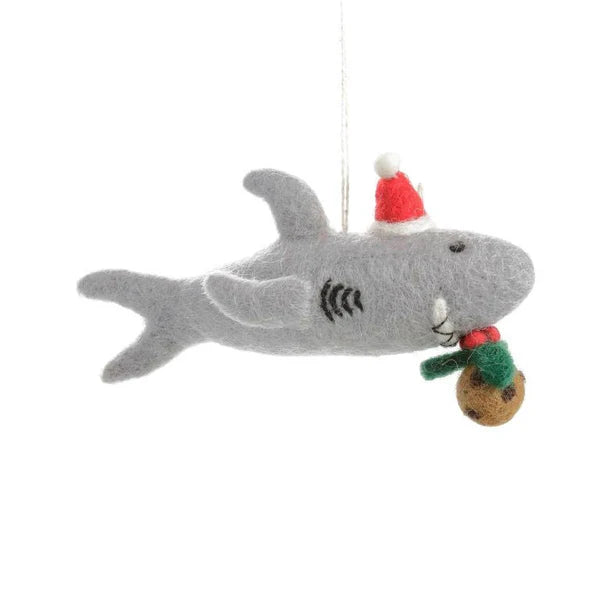 Shark with Pudding Hanging Decoration