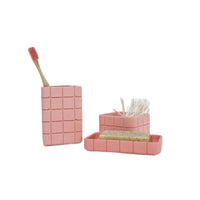 Tile Toothbrush Holder - Miami Pink