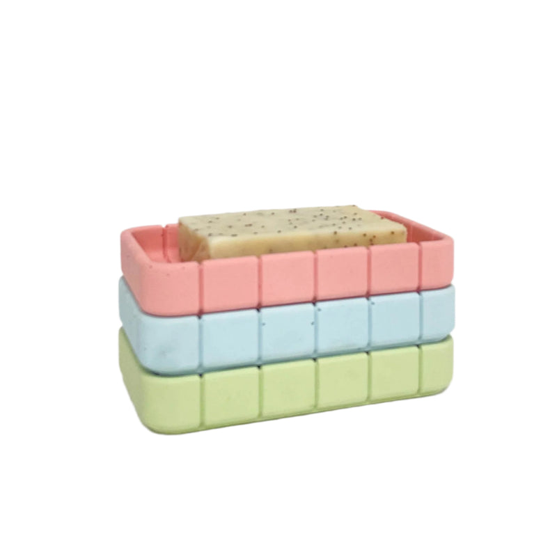 Tile Soap Dish - Swimming Pool Blue