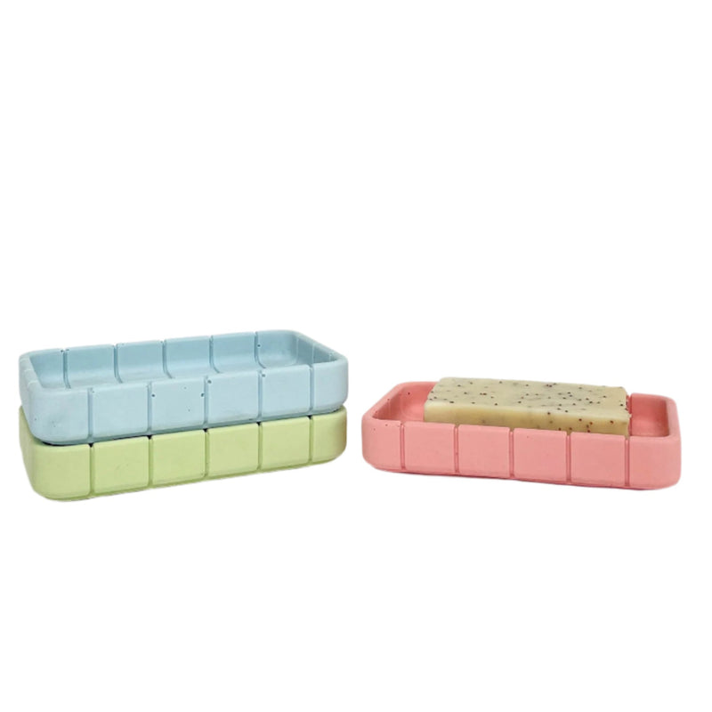 Tile Soap Dish - Swimming Pool Blue