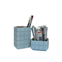 Tile Square Pot - Swimming Pool Blue