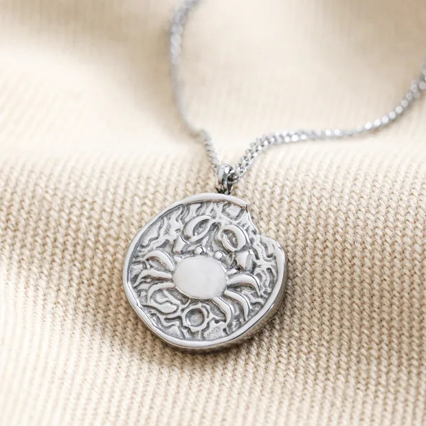 Stainless Steel Cancer Pendant Necklace