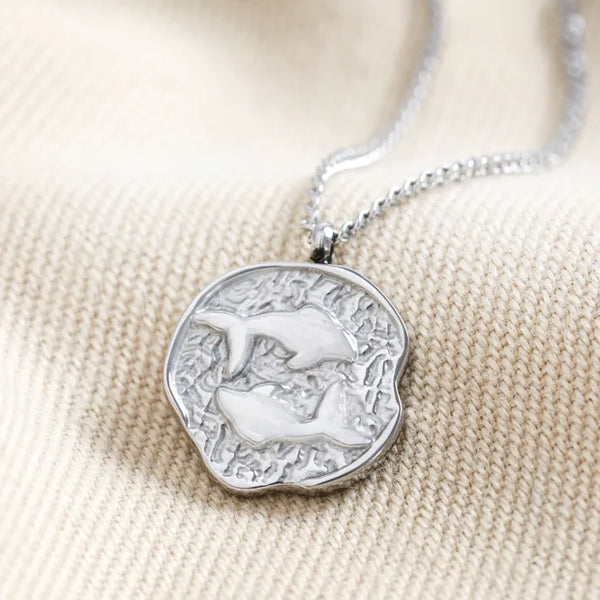 Stainless Steel Pisces Pendant Necklace