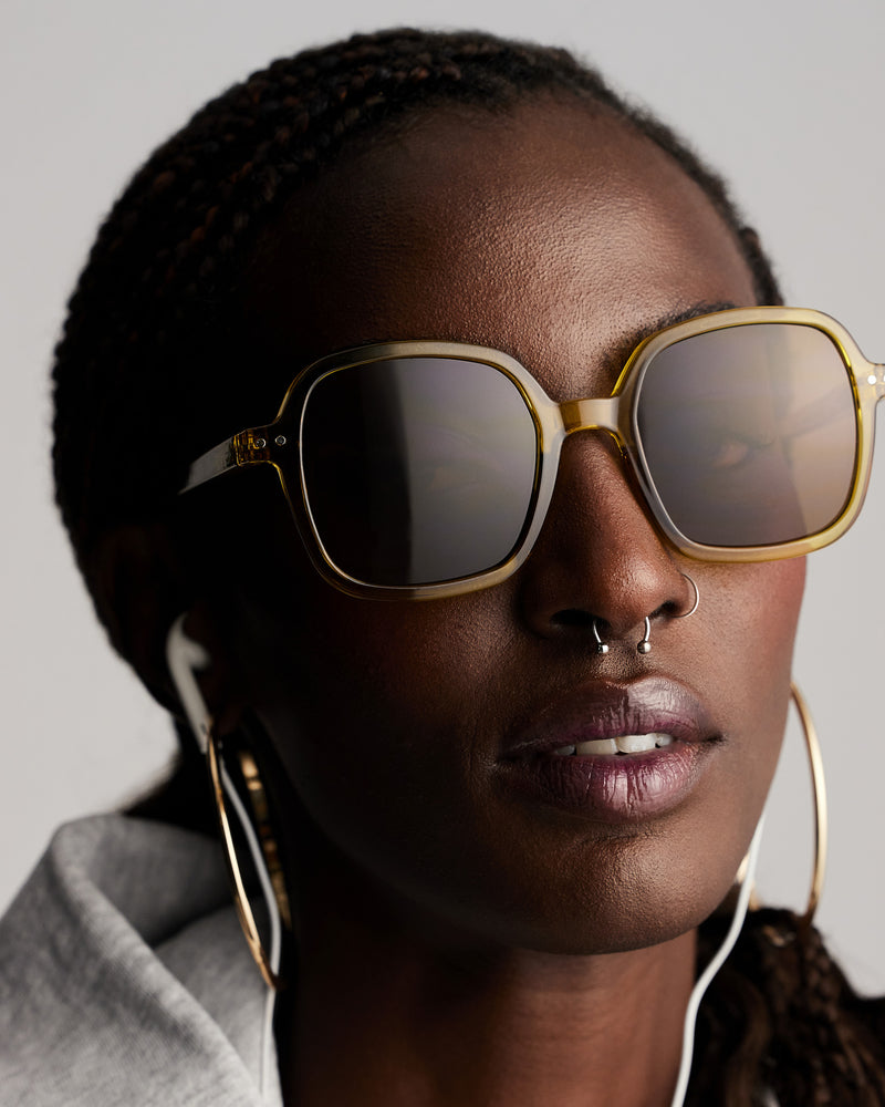 #Office Sunglasses - Golden Green