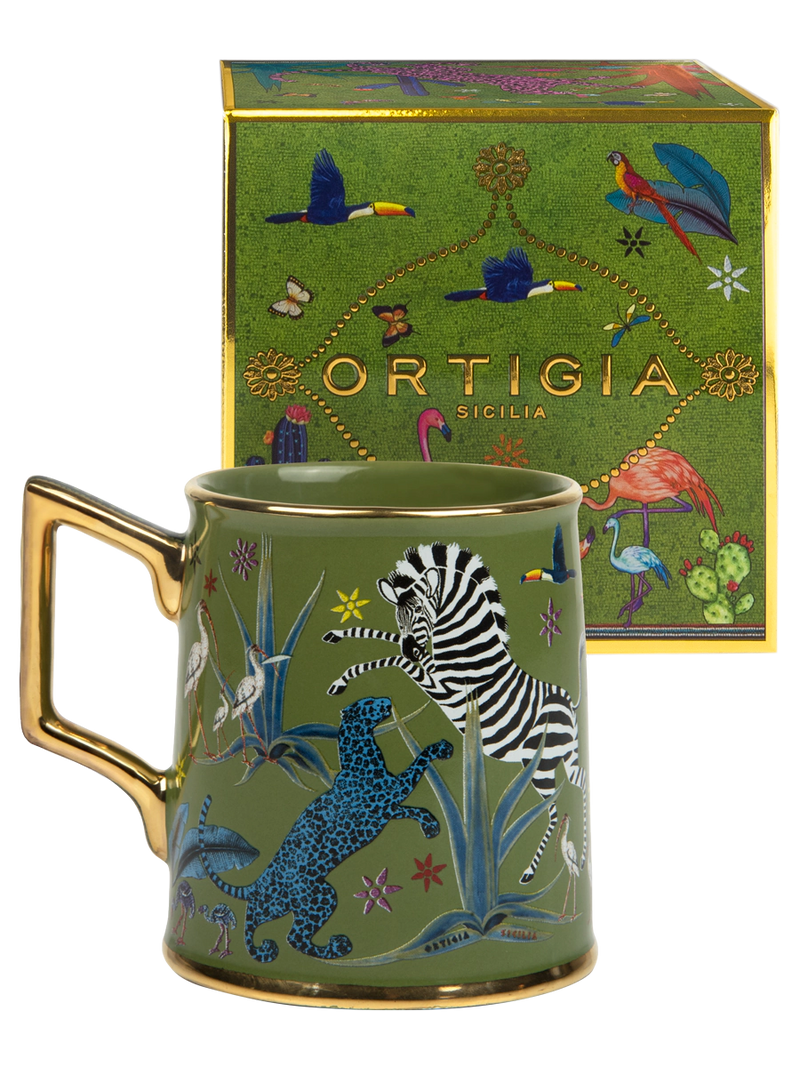 Ceramic Tazza - Jungle Green