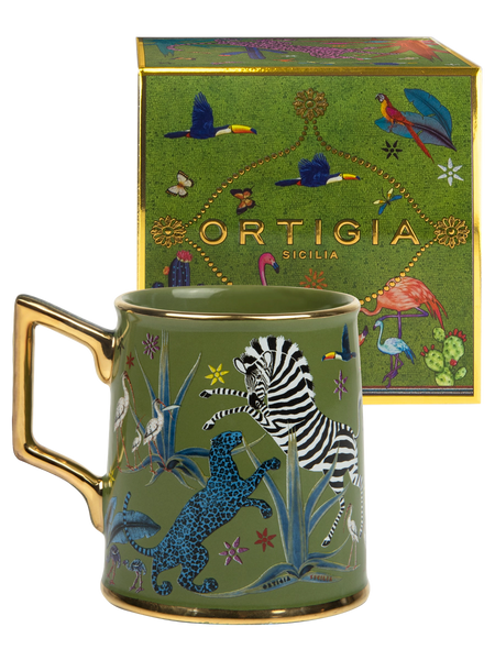 Ceramic Tazza - Jungle Green