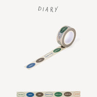 Paper Tape - 15mm - Diary